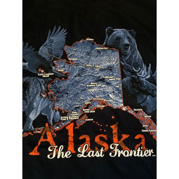 ALASKA Long Sleeve T-Shirt Adult Size Medium Unisex - Picture 4 of 6